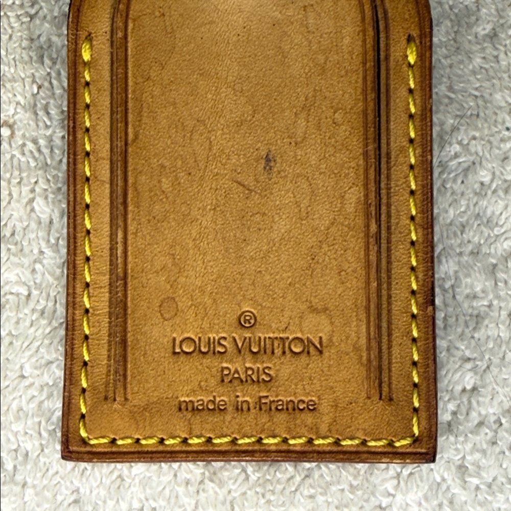 Vintage Louis Vuitton Luggage Tag and Poignier in Vachetta Leather (15C) - Picture 4 of 5